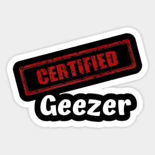 Certified Geezer Sticker